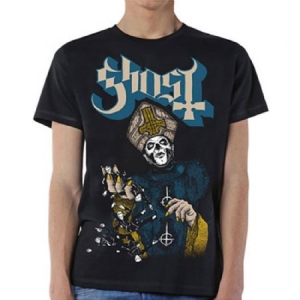 Ghost - GHOST MEN'S TEE: PAPA OF THE WORLD ryhmässä Minishops / Ghost @ Bengans Skivbutik AB (3595964r)