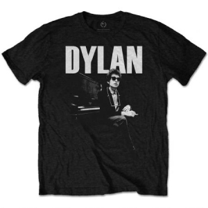 Bob Dylan - Bob Dylan Men's Tee: At Piano ryhmässä Minishops / Bob Dylan @ Bengans Skivbutik AB (3619727r)