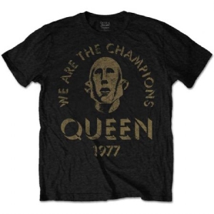 Queen - Queen Men's Tee: We Are The Champions ryhmässä Minishops / Queen @ Bengans Skivbutik AB (3619744)