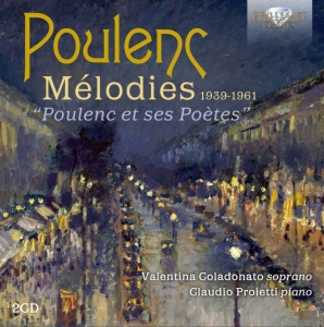 Poulenc Francis - Melodies 1939-1961 ryhmässä CD @ Bengans Skivbutik AB (3650852)