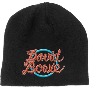 David Bowie/ 1978 World Tour Log - Unisex Beanie Hat ( ryhmässä Minishops / David Bowie / David Bowie Merch @ Bengans Skivbutik AB (3655613)