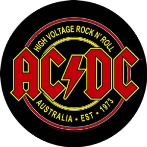 AC/DC - High Voltage Rock N Roll - Back Patch ryhmässä Minishops / AC/DC @ Bengans Skivbutik AB (3655651)