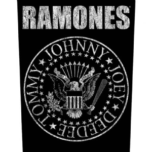 Ramones - Classic Seal - Back Patch ryhmässä Minishops / Ramones @ Bengans Skivbutik AB (3655653)