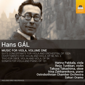 Gál Hans - Music For Viola, Vol. 1 ryhmässä CD @ Bengans Skivbutik AB (3666020)