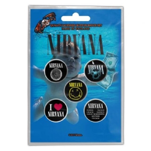 Nirvana - NIRVANA BUTTON BADGE PACK: NEVERMIND ryhmässä Minishops / Nirvana @ Bengans Skivbutik AB (3668016)