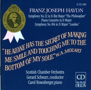 Haydn Franz Joseph - Symphonies 22 & 104 Piano Concerto ryhmässä CD @ Bengans Skivbutik AB (3677387)