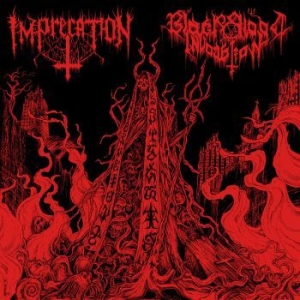 Imprecation / Black Blood Invocatio - Diabolical Flames Of The Ascended P ryhmässä VINYYLI @ Bengans Skivbutik AB (3717805)