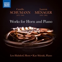 Schumann Camillo  Menager Lauren - Works For Horn & Piano ryhmässä CD @ Bengans Skivbutik AB (3720515)