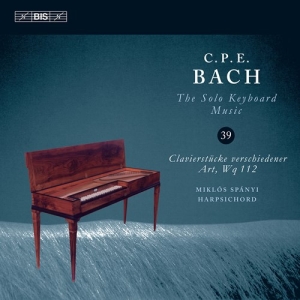 Bach Carl Philipp Emanuel - Solo Keyboard Music, Vol. 39 ryhmässä CD @ Bengans Skivbutik AB (3728704)