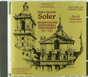 Soler Antonio - Quintets For Harpsichord ryhmässä CD @ Bengans Skivbutik AB (3734592)