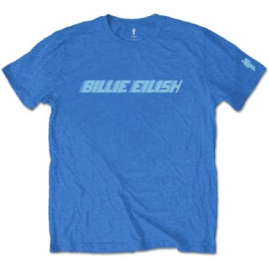 Billie Eilish - Blue Racer Logo Uni Blue ryhmässä Minishops / Billie Eilish @ Bengans Skivbutik AB (3739568r)