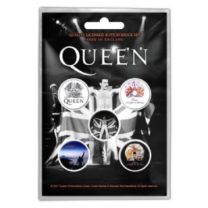 Queen - QUEEN BUTTON BADGE PACK: FREDDIE ryhmässä Minishops / Queen @ Bengans Skivbutik AB (3739626)