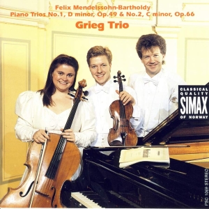 Grieg Trio - Mendelssohn:Piano Trio 1/2 ryhmässä CD @ Bengans Skivbutik AB (3744935)