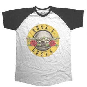 Guns N' Roses - GUNS N' ROSES UNISEX RAGLAN TEE: CIRCLE LOGO ryhmässä MERCH @ Bengans Skivbutik AB (3750689)