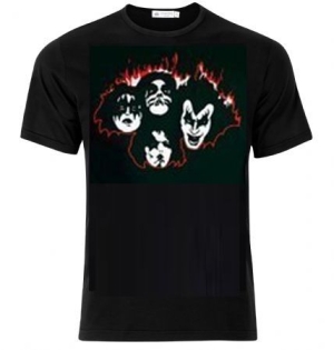 Kiss - Kiss T-Shirt Faces Flames ryhmässä MERCH @ Bengans Skivbutik AB (3755924)