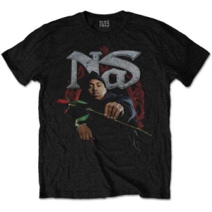 Nas - NAS UNISEX TEE: RED ROSE ryhmässä MERCH @ Bengans Skivbutik AB (3756640r)