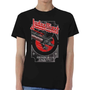 Judas Priest - Silver And Red Vengeance Uni Bl T-Shirt ryhmässä Minishops / Judas Priest @ Bengans Skivbutik AB (3762834r)