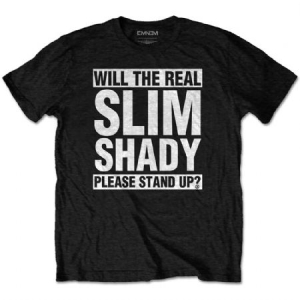 Eminem - Eminem Unisex Tee: The Real Slim Shady ryhmässä MERCH @ Bengans Skivbutik AB (3762836)