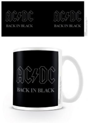 AC/DC - Back In Black Coffee Mug ryhmässä Minishops / AC/DC @ Bengans Skivbutik AB (3778790)