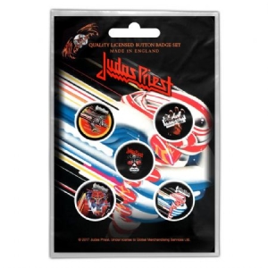 Judas Priest - Button Badge Pack: Turbo ryhmässä Minishops / Judas Priest @ Bengans Skivbutik AB (3779653)