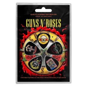 Guns N Roses - Bullet Logo Plectrum Pack ryhmässä Minishops / Guns N Roses @ Bengans Skivbutik AB (3790677)