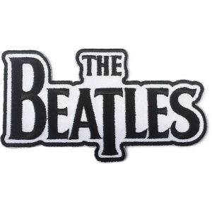 The Beatles - Black Drop T Logo Die-Cut Standard Patch ryhmässä Minishops / Beatles @ Bengans Skivbutik AB (3791175)