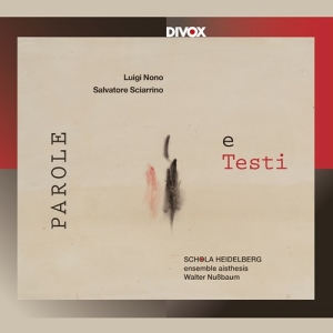 Luigi Nono Salvatore Sciarrino - Parole E Testi ryhmässä CD @ Bengans Skivbutik AB (3799055)