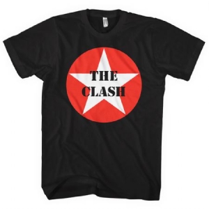 The Clash - Star Badge Uni Bl T-Shirt ryhmässä Minishops / The Clash @ Bengans Skivbutik AB (3804624r)