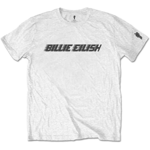 Billie Eilish - Black Racer Logo Uni Wht ryhmässä Minishops / Billie Eilish @ Bengans Skivbutik AB (3808675r)