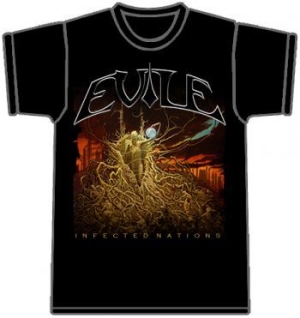 Evile - T/S Infected Nations Black (L) ryhmässä MERCH @ Bengans Skivbutik AB (3811464)