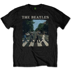 Beatles - T-shirt - Abbey Road & Logo (Kids Black) (5-6 år) ryhmässä Minishops / Beatles @ Bengans Skivbutik AB (3826231)