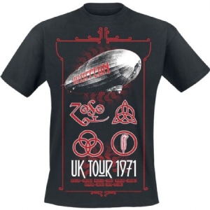 Led Zeppelin - Led Zeppelin Unisex Tee: UK Tour '71. ryhmässä Minishops / Led Zeppelin @ Bengans Skivbutik AB (3834091r)