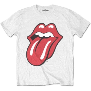 Rolling Stones - Classic Tongue Uni White T-Shirt ryhmässä MERCHANDISE / T-paita / Pop-Rock @ Bengans Skivbutik AB (3834166r)