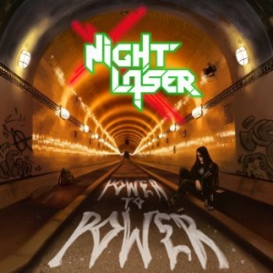 Night Laser - Power To Power (Colored Vinyl) ryhmässä VINYYLI @ Bengans Skivbutik AB (3843856)