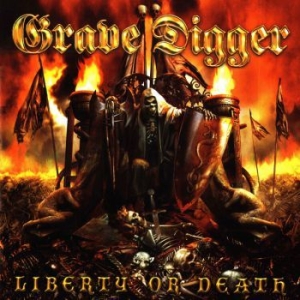 Grave Digger - Liberty Or Death (Red/Black Splatte ryhmässä VINYYLI @ Bengans Skivbutik AB (3846234)