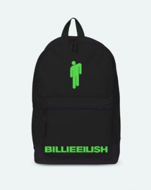 Billie Eilish - Classic Backpack Black - Bad Guy ryhmässä Minishops / Billie Eilish @ Bengans Skivbutik AB (3868084)