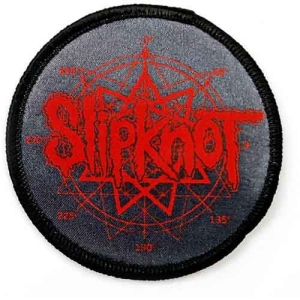 Slipknot - Logo & Nonagram Printed Patch ryhmässä Minishops / Slipknot @ Bengans Skivbutik AB (3880863)