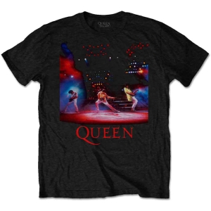 Queen - Live Shot Spotlight Uni Bl T-Shirt ryhmässä Minishops / Queen @ Bengans Skivbutik AB (3881501r)