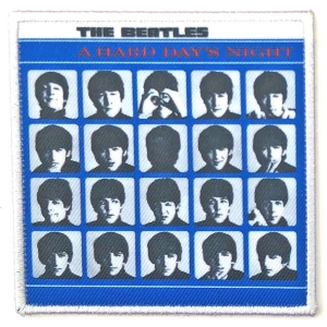 The Beatles - A Hard Day's Night Woven Patch ryhmässä Minishops / Beatles @ Bengans Skivbutik AB (3881742)