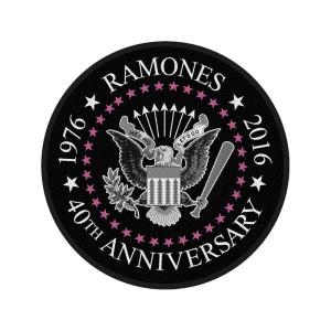 Ramones - 40Th Anniversary Retail Packaged Patch ryhmässä Minishops / Ramones @ Bengans Skivbutik AB (3882144)