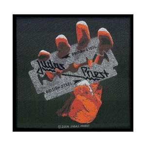 Judas Priest - British Steel Standard Patch ryhmässä Minishops / Judas Priest @ Bengans Skivbutik AB (3882165)