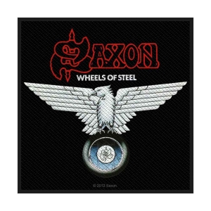 Saxon - Wheels Of Steel Standard Patch ryhmässä MERCH @ Bengans Skivbutik AB (3882195)