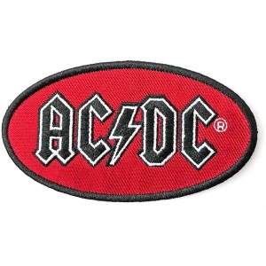 Ac/Dc - Oval Logo Woven Patch ryhmässä Minishops / AC/DC @ Bengans Skivbutik AB (3882205)