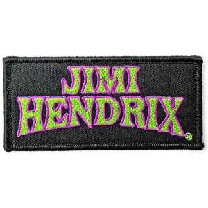 Jimi Hendrix - Arched Logo Woven Patch ryhmässä MERCH @ Bengans Skivbutik AB (3882213)