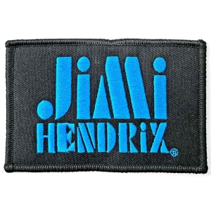 Jimi Hendrix - Stencil Logo Woven Patch ryhmässä MERCH @ Bengans Skivbutik AB (3882215)