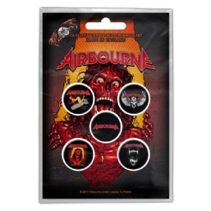 Airbourne - BUTTON BADGE PACK: BREAKIN' OUTTA HELL ( ryhmässä MERCH @ Bengans Skivbutik AB (3882361)