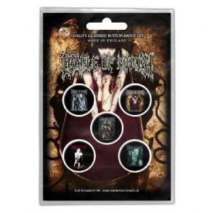 Cradle Of Filth - BUTTON BADGE PACK: ALBUMS (RETAIL PACK) ryhmässä Minishops / Cradle Of Filth @ Bengans Skivbutik AB (3882365)