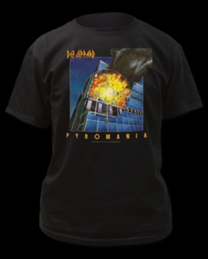 Def Leppard - Def Leppard T-Shirt Pyromania ryhmässä Minishops / Def Leppard @ Bengans Skivbutik AB (3905276)