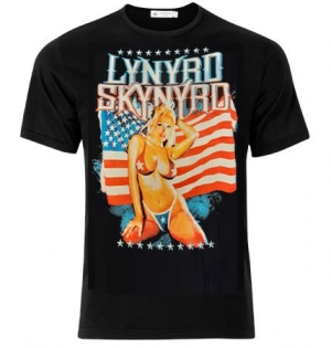 Lynyrd Skynyrd - Lynyrd Skynyrd T-Shirt American Girl Flag ryhmässä MERCH @ Bengans Skivbutik AB (3905278)