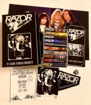 Razor - 35 Years Thrash Insanity (10 Mc Box ryhmässä Hårdrock/ Heavy metal @ Bengans Skivbutik AB (3905789)